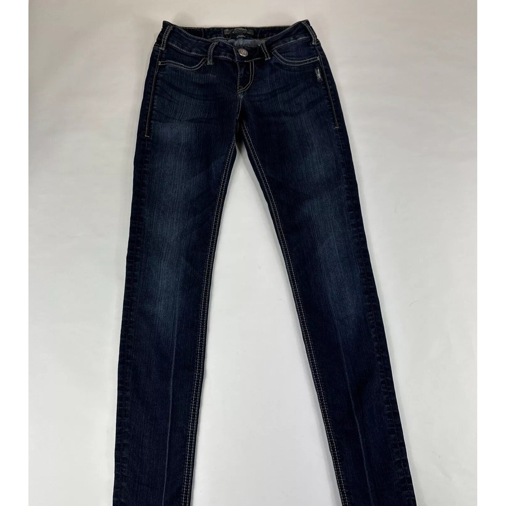 Silver Suki Jegging Jeans Womens 25x31 Blue Denim Leggings Stretch Skinny Pants
